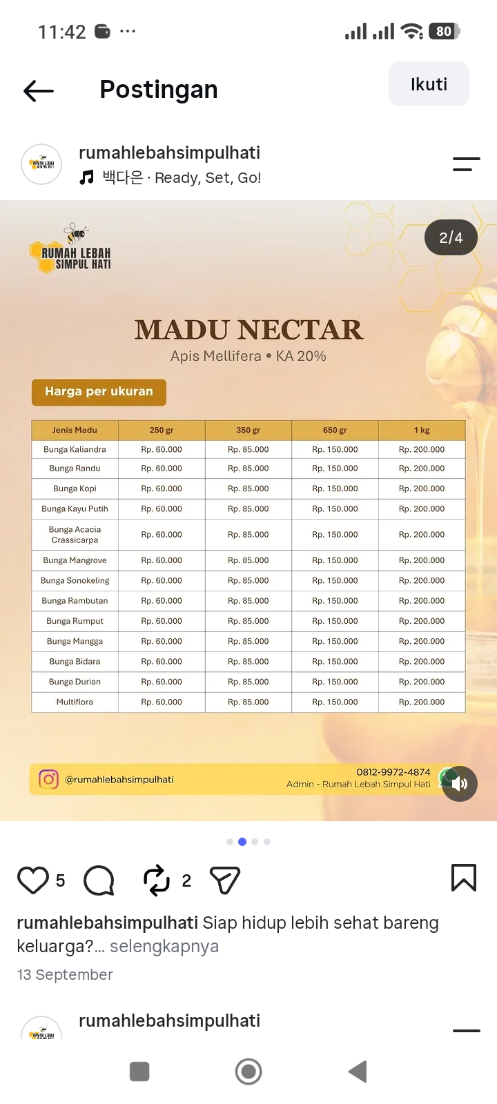 Produk Madu Pilihan Keluarga